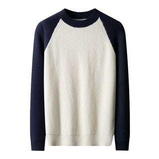 Suéter masculino bicolor