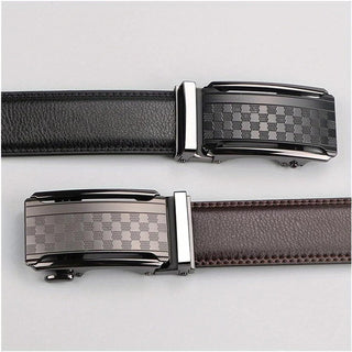 Cinto Masculino de couro com fivela antirriscos