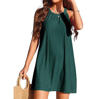 Women's Halter Sleeveless Vest Beach Dress