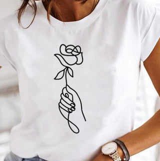 Camiseta básica fashion feminina 