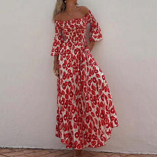 Vestido longo floral