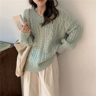 Hong Kong Style Retro Knitwear All-matching