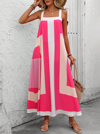 Vestido Midi com estampa Geométrica