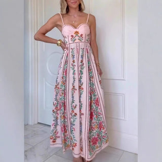 Vestido midi floral